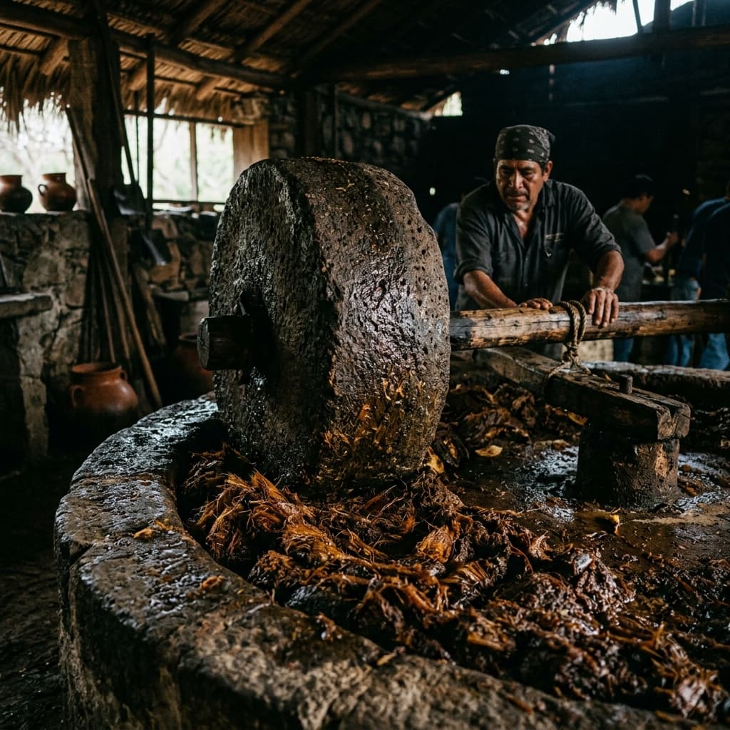 Molienda tradicional con piedra Tahona